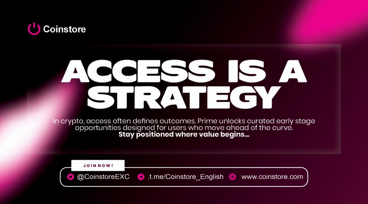 In a market driven by sentiment and narratives, timing is everything.

And timing comes from being in the right room.
<a href="/CoinstoreExc/">Coinstore</a> brings together a network of traders  and move early on emerging trends. 🔥
🔗 t.me/coinstore_engl…

#community #crypto #digitalassets