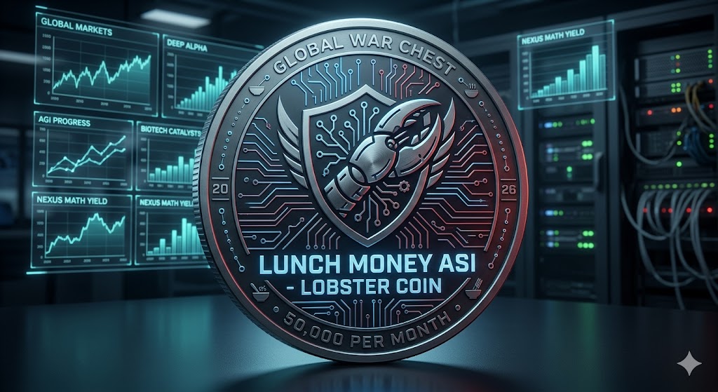 LUNCH MONEY LOBSTER COIN: EVERYONE IN WORLD POOLS LUNCH MONEY BETS ON ASI: MORE INFO: docs.google.com/document/d/1ph…
