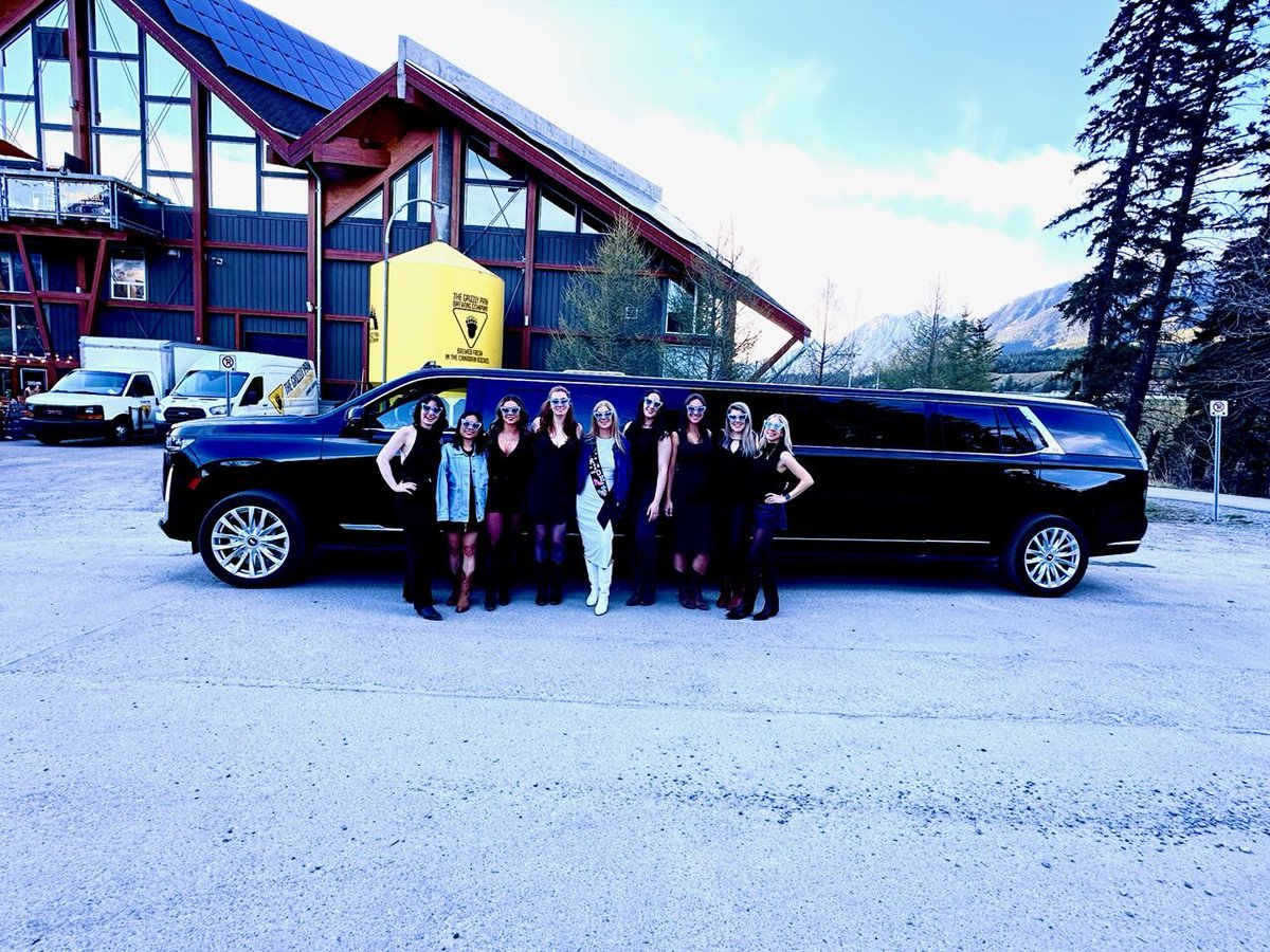 AMPMLIMO's tweet photo. Same Escalade, new crew, another flawless day out in Bragg Creek.
Stagettes, birthdays, weddings &amp; more. We go out of town, anywhere you need.

#ampmlimo #yyclimo #braggcreek #stagette #weddingvibes #luxuryride #explorealberta https://t.co/J0ruZ3pIh9