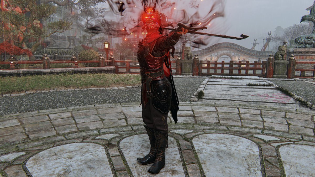 AbreakNrun's tweet photo. The Devil Has Come To Heathmoor  

Luxingzhe Helm 
Chenshu Chest and Arms 
Fabled Chuanqi Hooks and Guards
Famous Cansaizhe Blades 
Virupaksa's Protection Mask 
and the Wufu Ornament #ForFashionGala

@forhonorgame https://t.co/lNP8wVCVYN