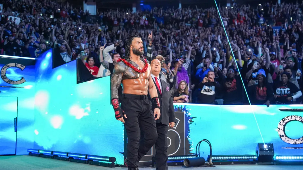 original_tribal's tweet image. #RomanReigns 

Day 4 

Roman Reigns' greatest entraces at #RoyalRumble 2025 &amp;amp; 2026 ☝️🏼

#25DaysOfRomanReigns