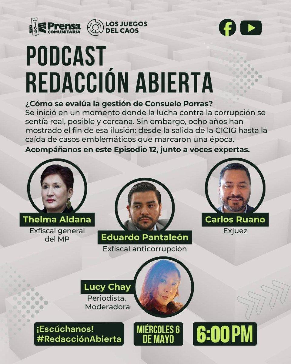 Ocho años. Una gestión. Muchas preguntas. ⚖️🤔

¿Qué define la gestión de Consuelo Porras?

En #RedacciónAbierta analizamos junto a expertos algunos de los puntos clave de una gestión que transformó el panorama judicial. 🎙️✨