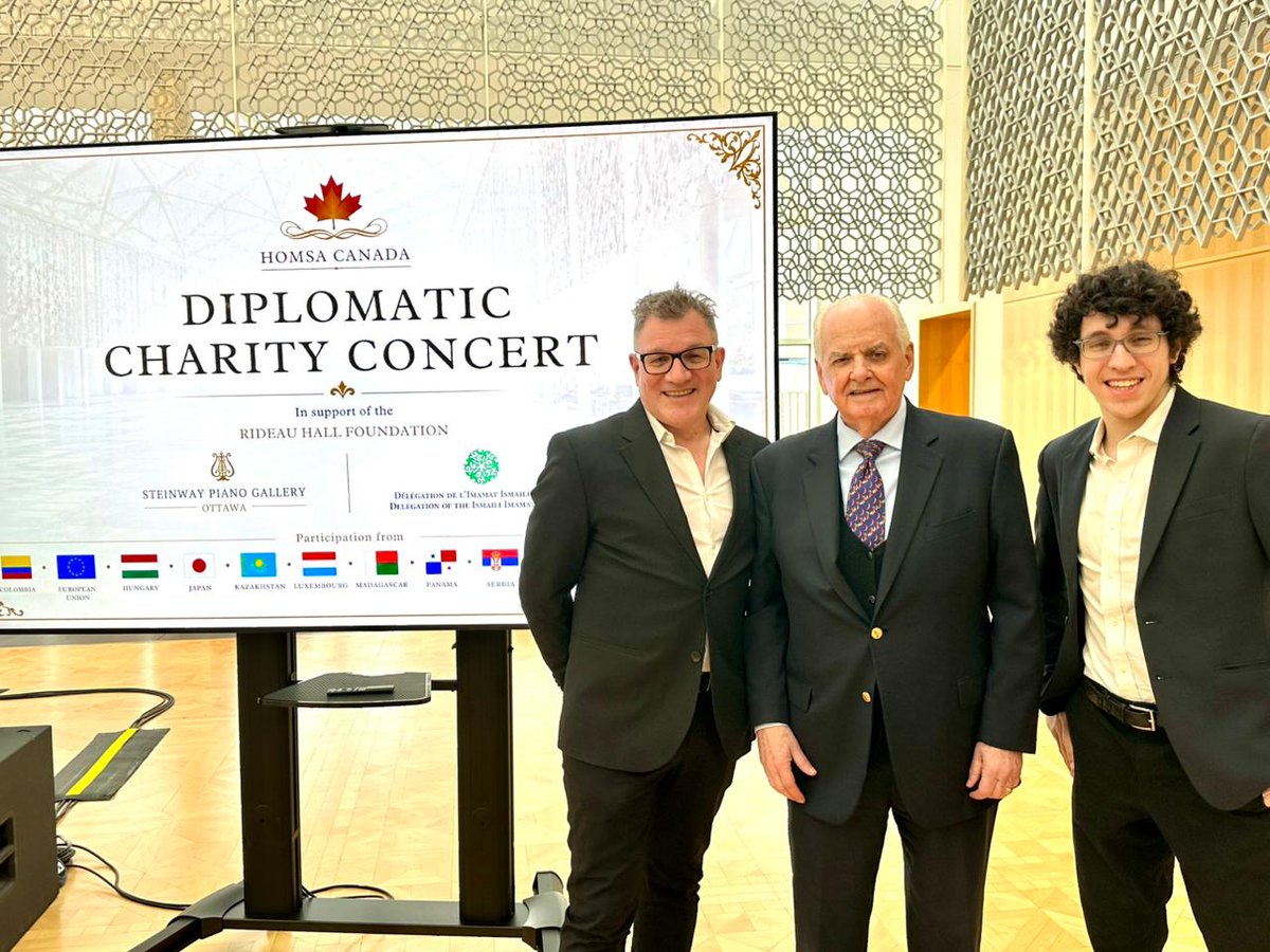 embpanamacan's tweet photo. 🇵🇦Panama proudly contributed to a sold-out charity concert organized by HOMSA🇨🇦 in support of the
@RideauHallFdn at @AKFCanada The family of our DHM @ThaisCollado07 delivered a remarkable musical performance,contributing to the evening’s spirit of solidarity &amp; fundraising efforts https://t.co/mF1BHkfiPQ