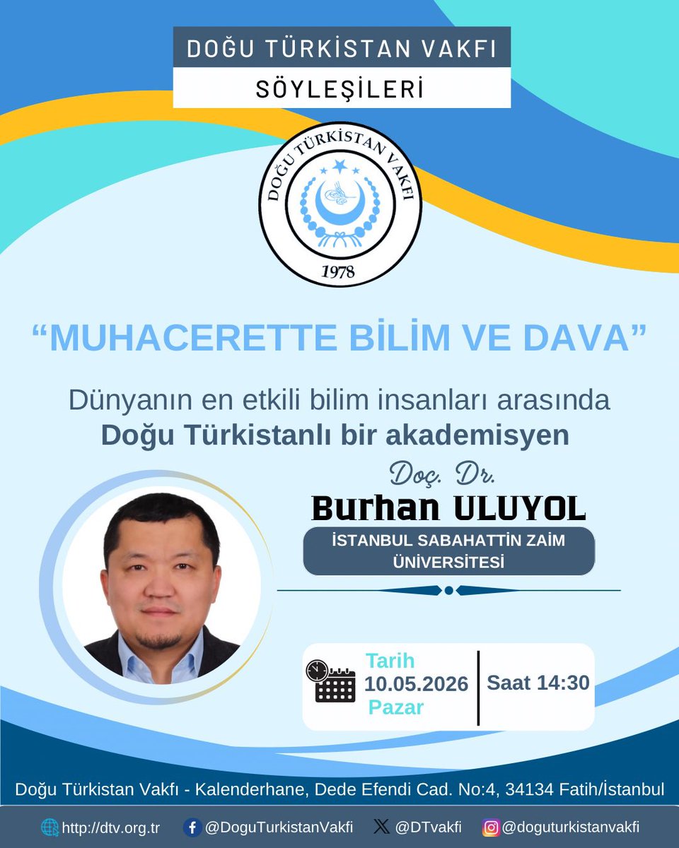 Doğu Türkistan Vakfı tweet media