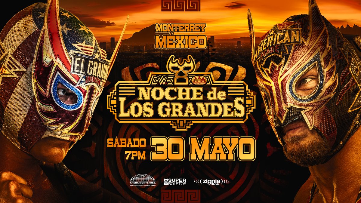 luchalibreaaa's tweet photo. Máscara vs. Máscara en #AAANocheDeLosGrandes

30 de mayo, Arena Monterrey 🇲🇽

Boletos disponibles en taquillas de la Arena y en Superboletos 🎟️ https://t.co/CHZizj2xzt