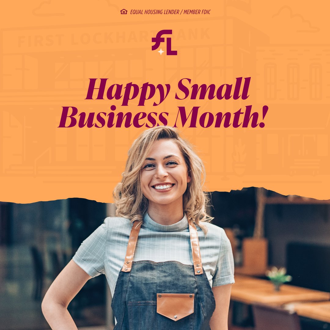 FirstLockhart's tweet photo. To our local small business owners, you pour everything into what you do. At First Lockhart Bank, we’re committed to making the financial side easier so you can stay focused on what matters: growing your business.

Learn how we can support your business: https://t.co/pdCEsvv4O6 https://t.co/grsbebF0tt