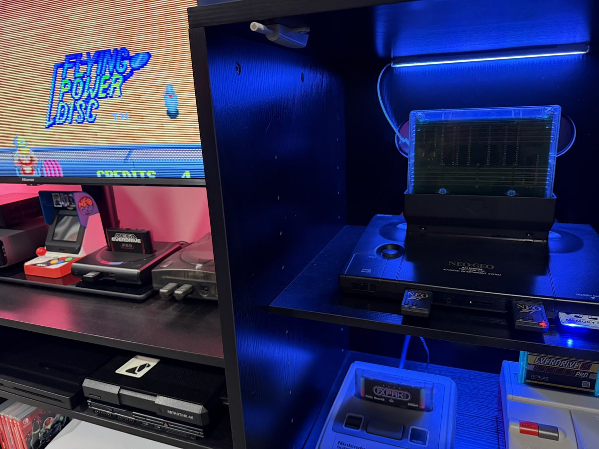 Niko_TypeX's tweet photo. @konosuke I have the same Fusion converter, UniBios 4.0, and Flying Power Disc MVS cart so decided to give it a shot too. Unfortunately, I was unable to reproduce the problem. 😕

Does the problem happen when running the game on an MVS motherboard? https://t.co/0Hs3MqI9Fr