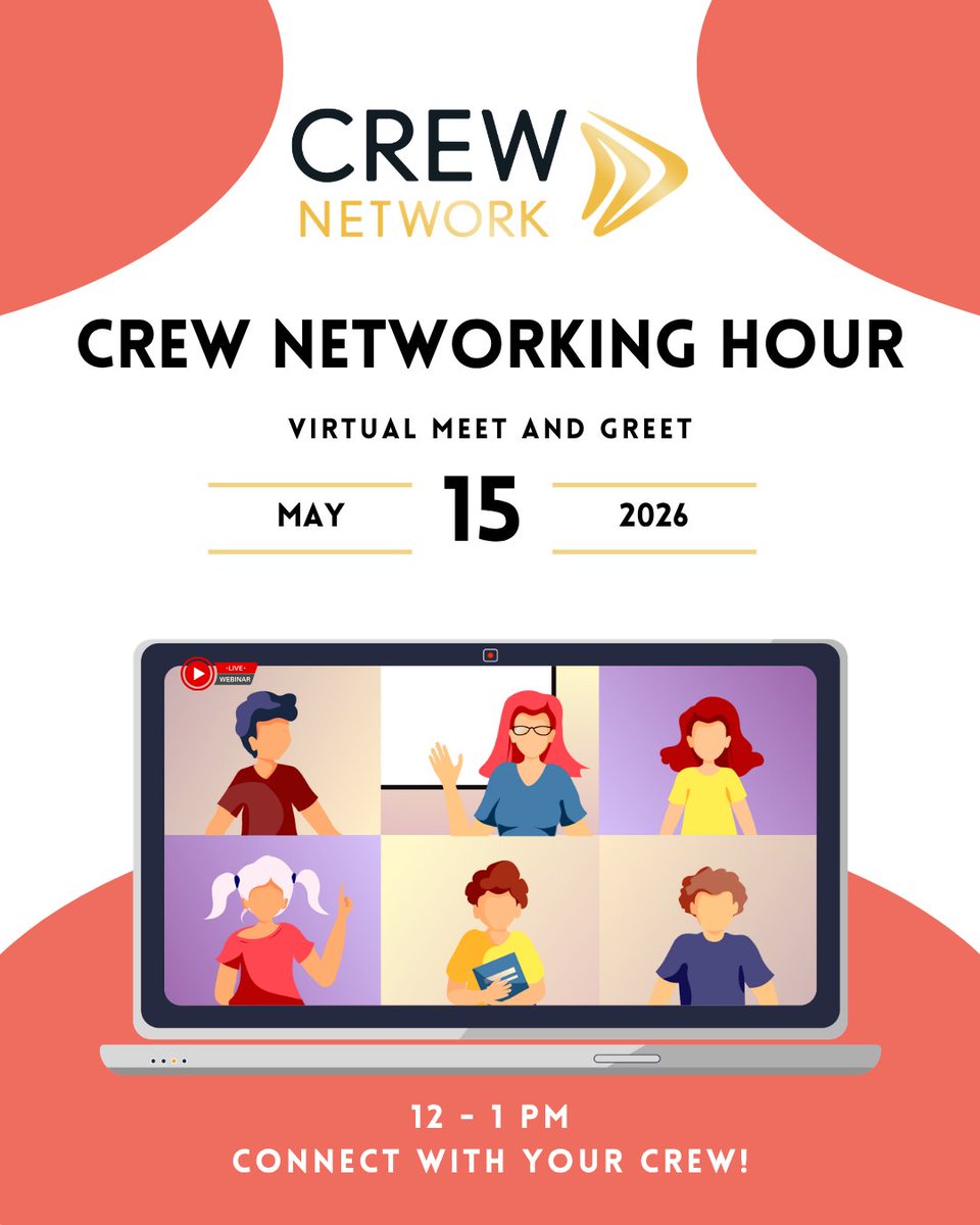 crewatlanta's tweet photo. Looking to grow your network beyond your local market?

Join CREW Network on May 15 for a virtual networking session and connect with members from around the world.

Sign up now: https://t.co/kv576fnC7c

#CREWATL #CREWNetwork #VirtualNetworking #CRE https://t.co/AVebirYJfk