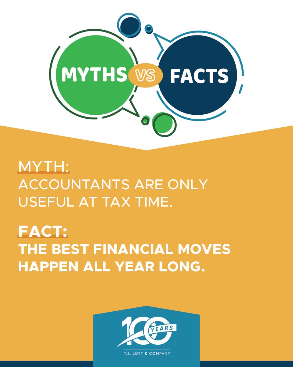 telott's tweet photo. The most valuable financial decisions - retirement contributions, business structure, withholding adjustments, and long-term planning - happen all the time. A trusted advisor works with you in every season.

At TEL, our client relationships don't begin and end with a tax return. https://t.co/C8dVZuiy6R