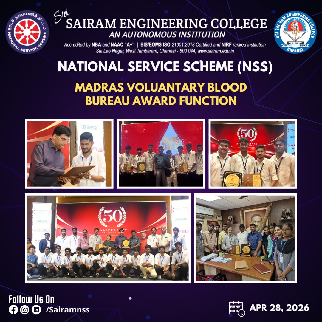 NSSSAIRAM's tweet photo. “Every drop donated carries forward a heartbeat, extends a life, and rekindles hope ❤️.”

We are proud to be recognized by the Madras Voluntary Blood Bureau for our dedication to voluntary blood donation. Heartfelt appreciation to our committed blood donars. https://t.co/2BZbTcJ5sw