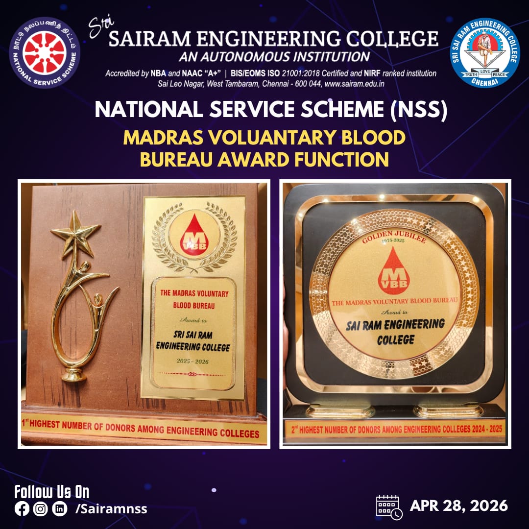 NSSSAIRAM's tweet photo. “Every drop donated carries forward a heartbeat, extends a life, and rekindles hope ❤️.”

We are proud to be recognized by the Madras Voluntary Blood Bureau for our dedication to voluntary blood donation. Heartfelt appreciation to our committed blood donars. https://t.co/2BZbTcJ5sw