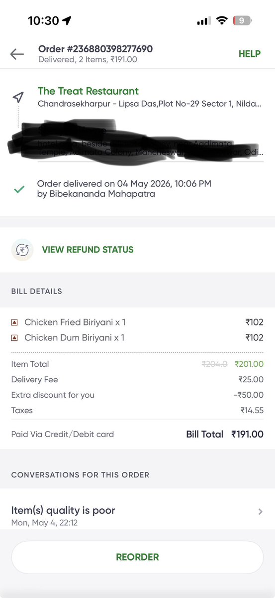 shreyas_2002's tweet image. #toing scam #food scam

This is absolutely unacceptable. Cold, stale food, wrong portions, and you think a ₹14 refund and ₹16 coupon fixes it? This is poor quality and worse customer service. Completely disappointing
This is the new app TOING by SWIGGY