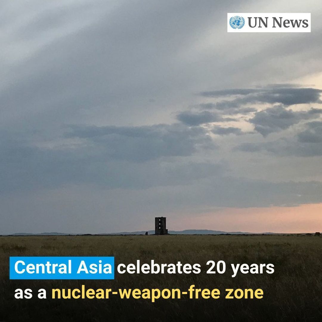 UNGeneva's tweet image. Semipalatinsk, once the Soviet Union’s main nuclear test ground, is now a symbol of disarmament ☢️➡️🕊️

The Semipalatinsk Treaty united 5 nations to reject nuclear weapons—showing how regional cooperation can boost global security 🌍

#Disarmament #NuclearWeapons #Kazakhstan