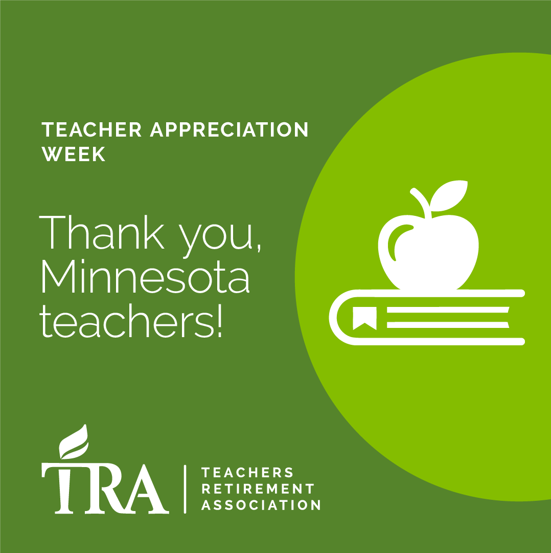 MinnesotaTRA's tweet photo. National Teacher Appreciation Week begins today. Thank you to the past and present educators whose dedication has enhanced the lives of Minnesota students. https://t.co/97YcQ0EpSa