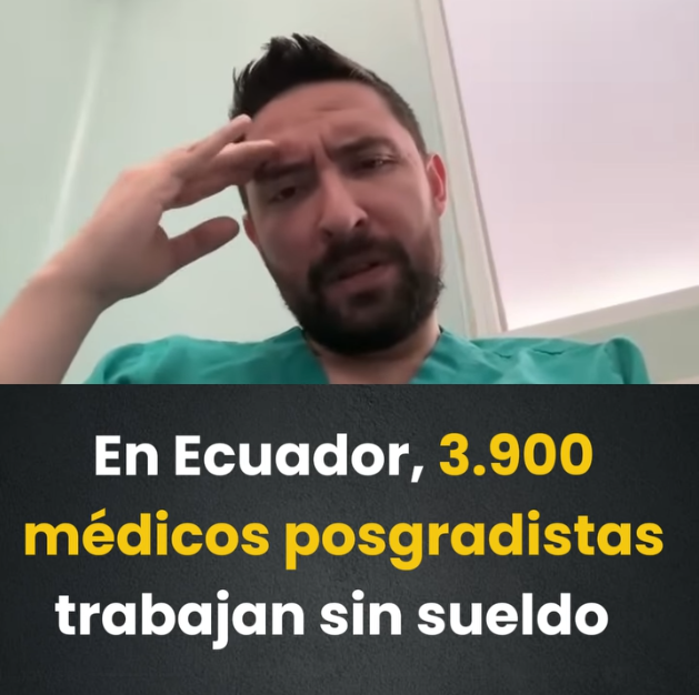 radiolatacunga's tweet photo. #Salud | El presidente de la Asociación de Médicos Posgradistas, David López, denunció que más de 3.900 médicos que cursan su especialidad trabajan en hospitales públicos sin recibir salario, bajo una normativa que los considera estudiantes.
https://t.co/KXk07tySbY https://t.co/QzzSOgYwyE