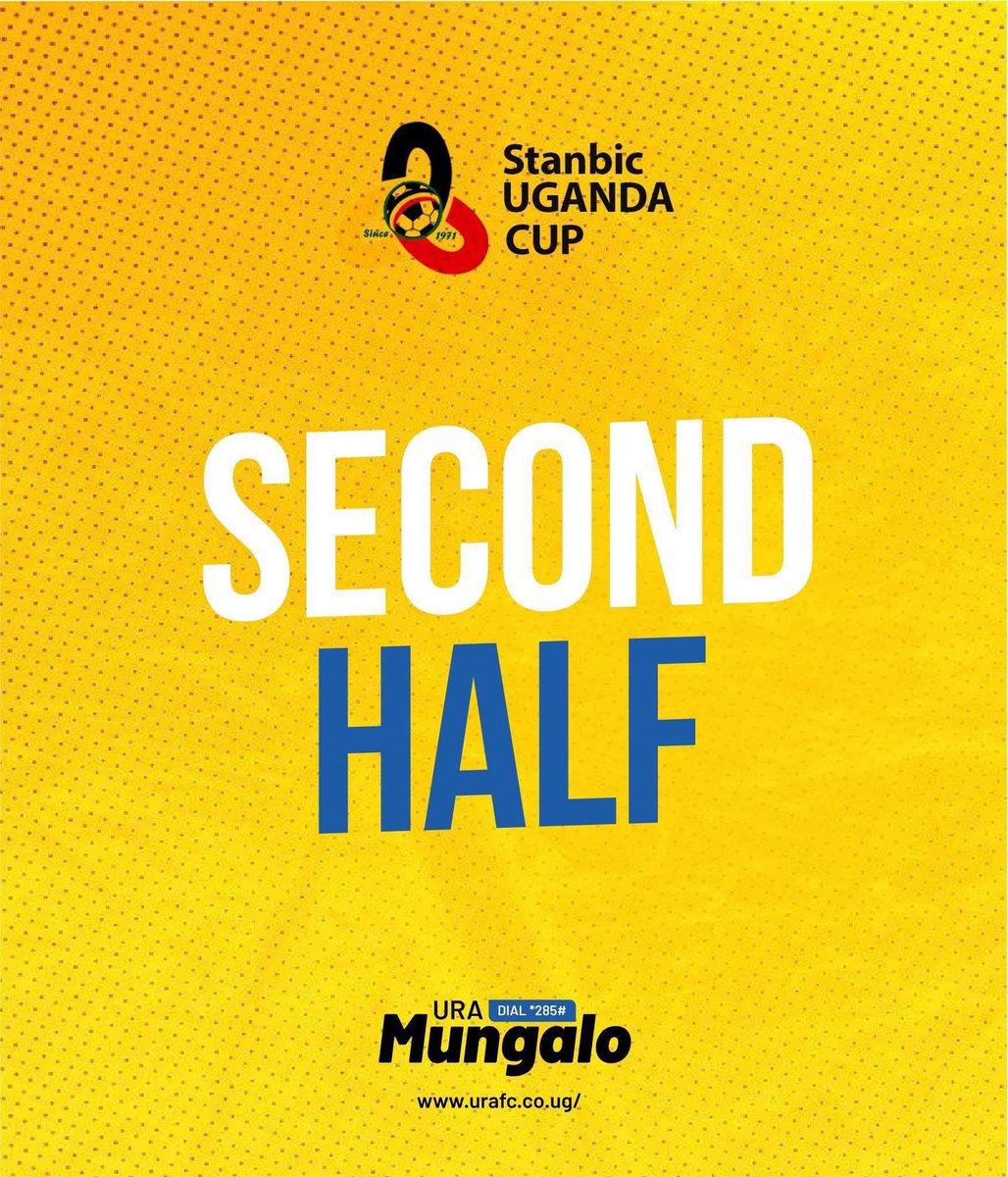 URAFC_Official's tweet photo. #StanbicUgandaCup: Back for the second half!
URA FC 0-1 SC Villa
#URAFC | #OneTeamOneDream | #StanbicUgandaCup | #52ndEdition | #URAVIL https://t.co/FlSMSvrmjY
