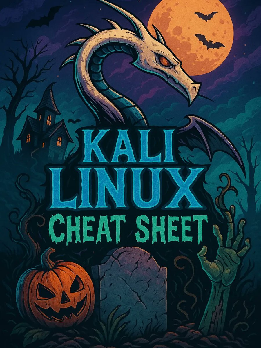 Anastasis_King's tweet image. Kali Linux Cheat Sheet 🐉

A visually engaging reference guide for essential Kali Linux commands and tools 🛠️, designed to support cybersecurity workflows and hands-on learning. 

#KaliLinux #CyberSecurity #Linux #EthicalHacking #InfoSec