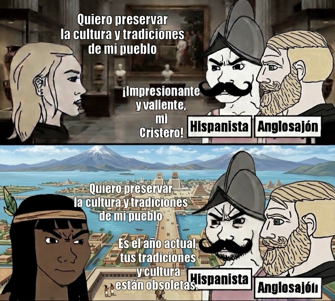 La ironía es que la mayoría de los mexicanos son descendientes de los pueblos originarios, por lo que a menudo se revierte como auto-odio.