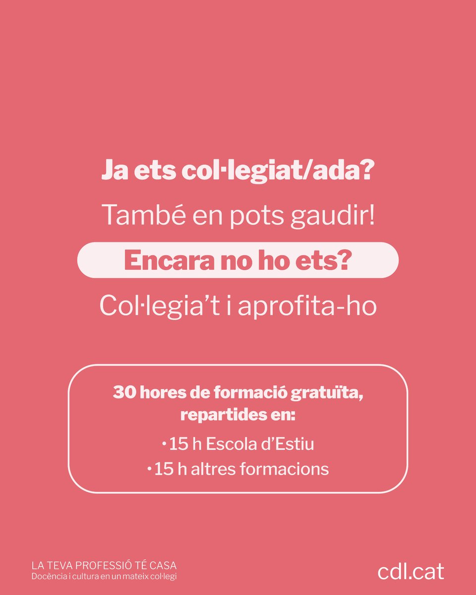 Col·legi de docents tweet media