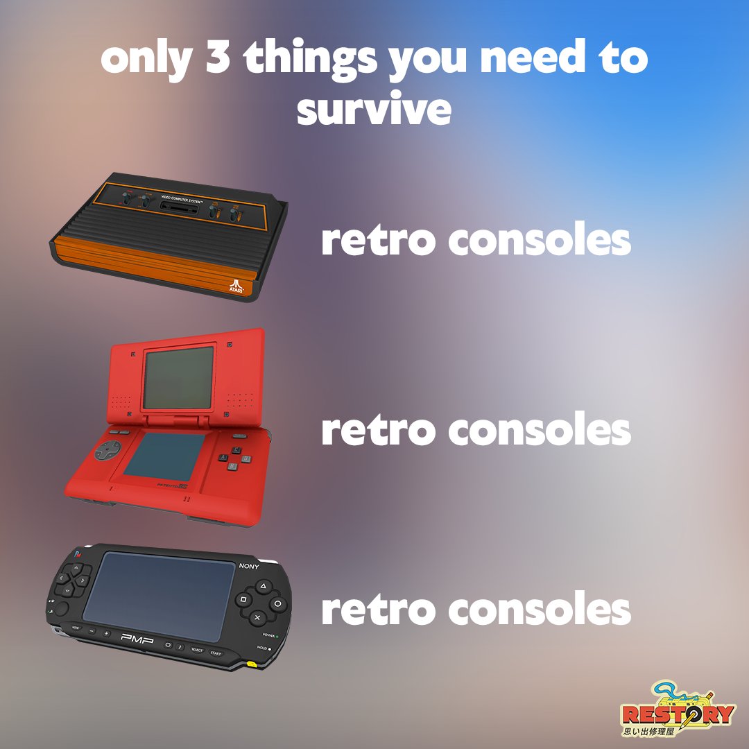 restorygame's tweet image. all you need in life 💛

#cozygames #indiegame #retroconsole
