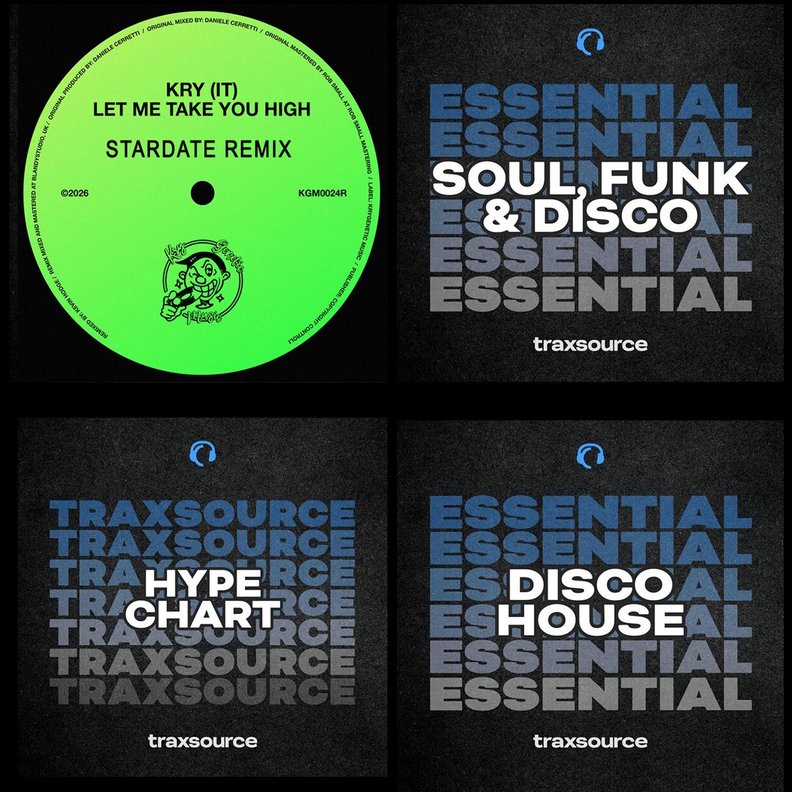 theStardate's tweet photo. Essential! Thank You @traxsource! Massive Support for the EP of mixes ‘Let Me Take You High’ on @krygeneticmusic
Kry (IT) Original Mix &amp; 💫 Stardate Remix OUT NOW #traxsourceexclusive Promo
🔗 https://t.co/WkYPyxNmQS https://t.co/tcAONB7bCj