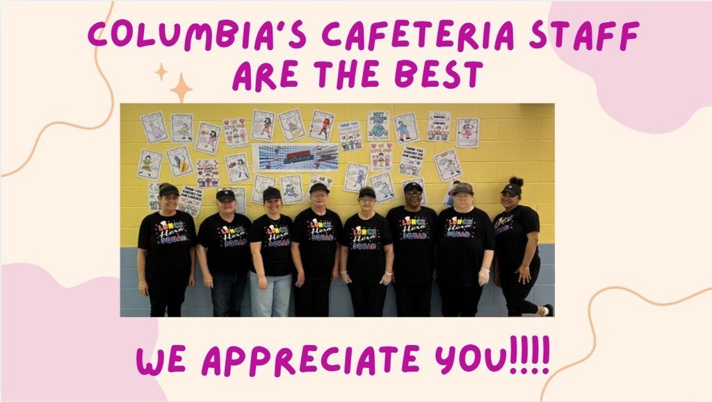 We celebrated School Lunch Hero Day on Friday!!!! Our cafeteria staff go above and beyond every day to take care of our students! Thank you ladies!!!!
