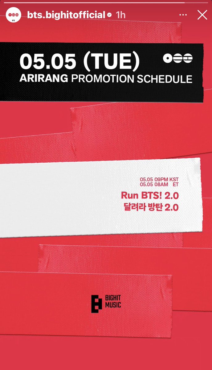 Another Run BTS episode is dropping tomorrow! 🏃 ⏰ 8:00 am EDT