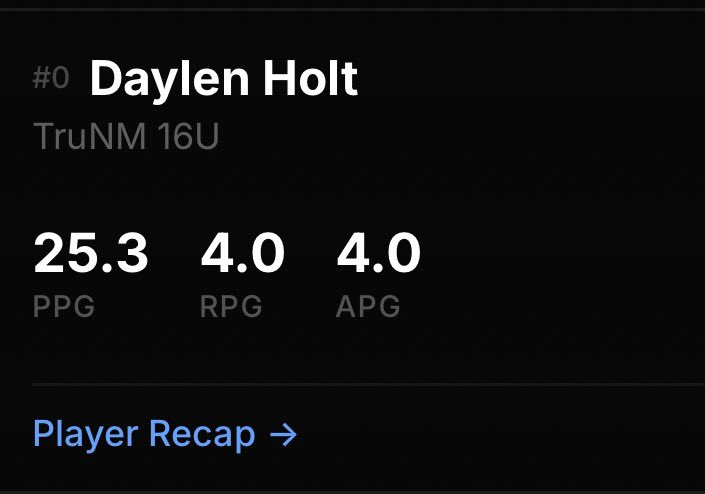 DaylenHolt1's tweet photo. Adidas 3Stripes Gold Open Qualifier in Ladera Ranch, CA with TruNM 16u Averaged 25.3ppg 4.0rbg 4.0apg and 2.3spg. Also grateful to be leading the 16u division of the circuit in points per game🙏🏾. @RussellGurule @PrepHoops_NM @WestMesaHS #2028 #WestmesaHighSchool https://t.co/p7B4Vueliv
