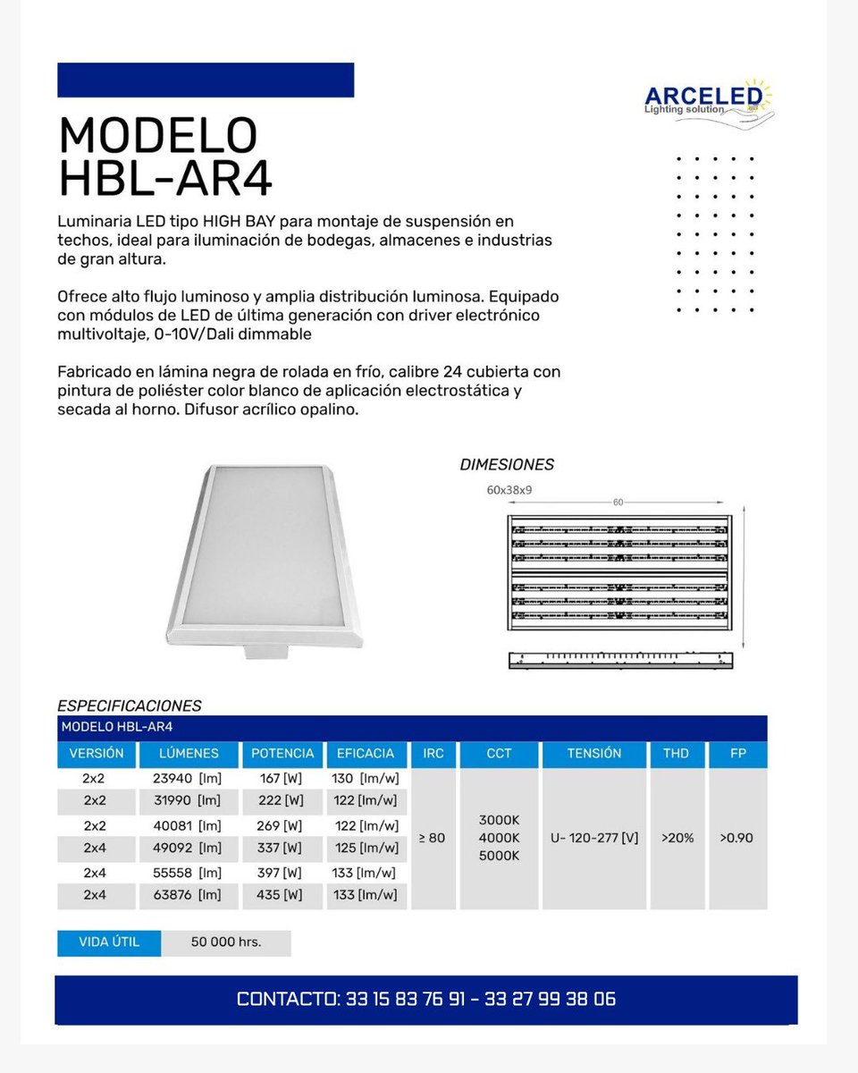 arceiluminled's tweet image. 💡 Modelo: HBL-AR4
🔅 Potencia: 167-435W
👉 Aplicación: Bodegas, almacenes e industrias de gran altura.

Cotiza con nosotros: 
3327993806 / 3315837691

#iluminación #luminaria #led @seguidores @todos @destacar