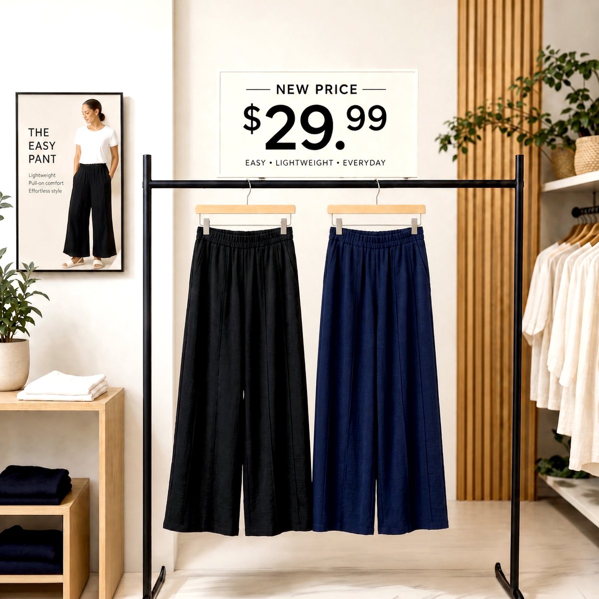 RedCoralFashion's tweet image. Your new go-to summer pant 🌞
Lightweight, easy, and now just $29.99!
Available in black and navy. Available in-store or shop online: t.ly/Gstci

#summerstyle #easyfashion #everydaystyle #comfortchic #clearance