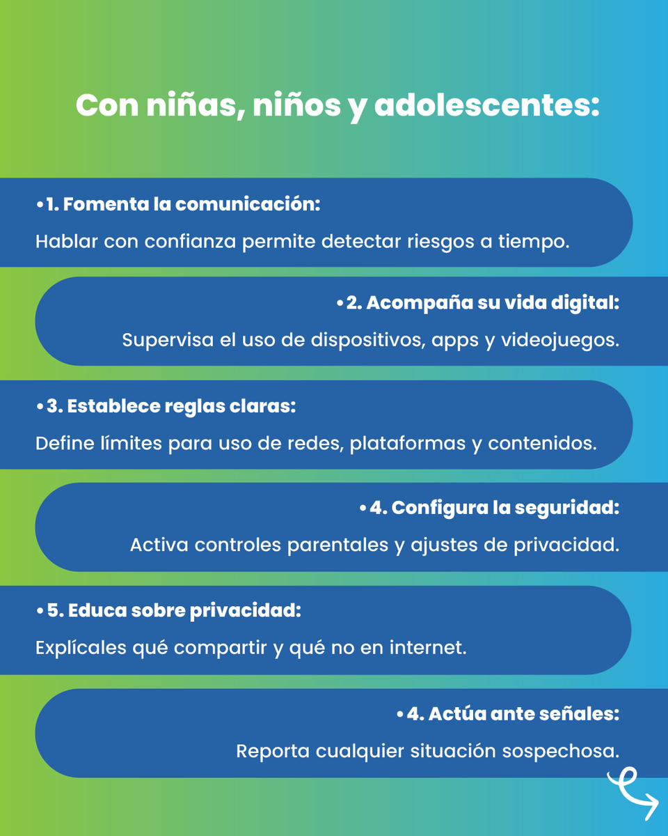 FundacionPAS's tweet photo. 💙 La prevención también sucede en el día a día digital. Acompañar, orientar y establecer límites claros ayuda a reducir riesgos.

Si conoces o detectas una situación de Material de Abuso Sexual Infantil, haz tu reporte en:https://t.co/tUXPinduLh

#PASenAcción #FundaciónPAS https://t.co/zEmJ6v0Vl3