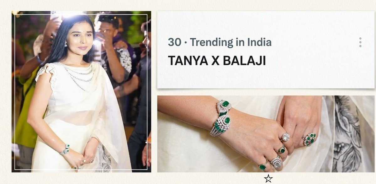 Watching her grow into this phase feels like witnessing something that was always meant to happen, just at the right time.
🤍🧿

TANYA X BALAJI

#TanyaMittal #TanyaKaParivaar #TanyaMittal𓃶 <a href="/itanyamittal/">Tanya Mittal</a>