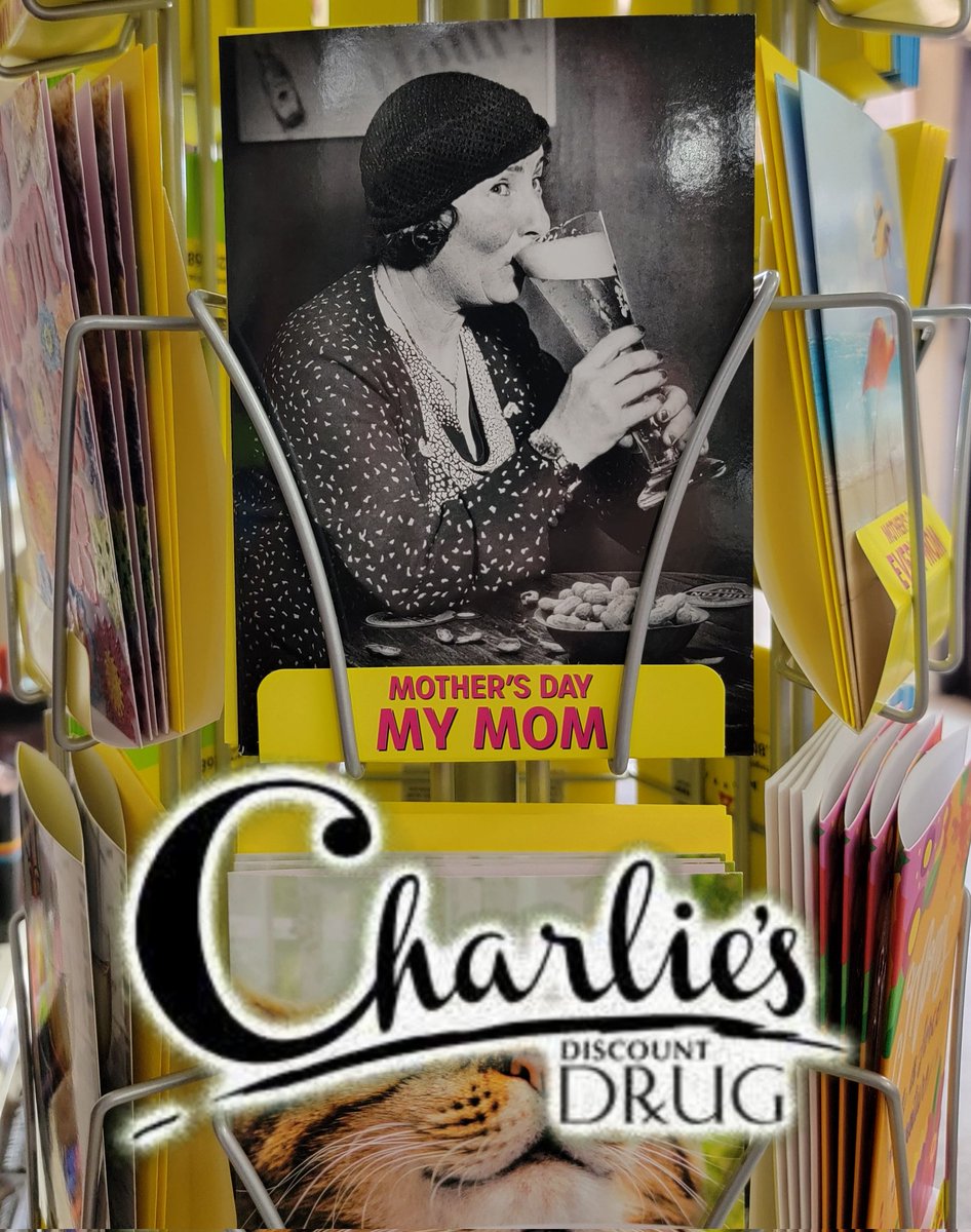 CharliesDrug's tweet image. Mom Deserves The Perfect Card From @CharliesDrug.
#ShopSmall #shoplocal #shopatcharliesdrug #mothersday