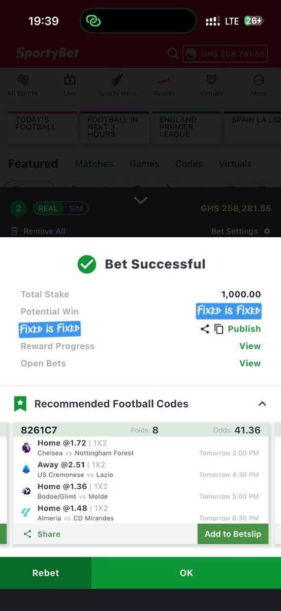 FixedTemmy's tweet photo. 📌 *FIXED INFORMATION* ℹ️

🎯 *TODAYS FIXED GAMES WILL BE AVAILABLE SOON*

This is not by force. I don’t beg anyone to believe,only true risk-takers eat big. ✅💎
If you’re ready to change your story, this is your moment. https://t.co/oheu8VUik9