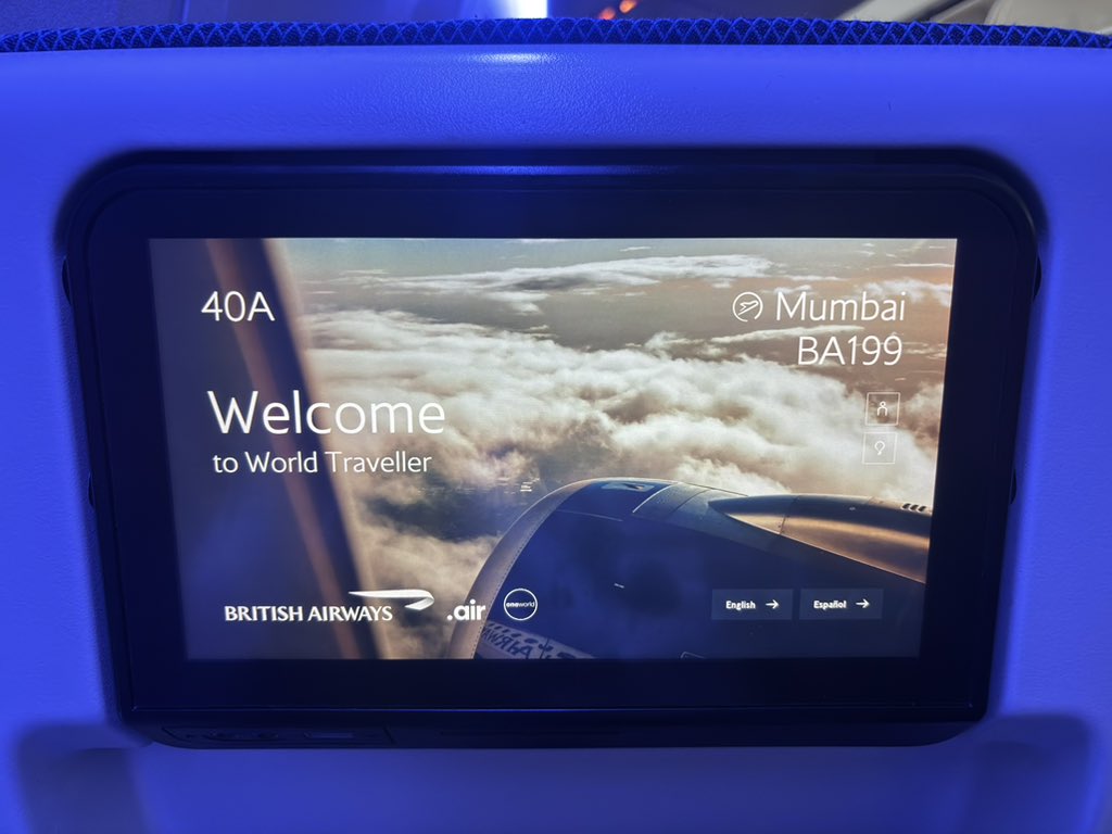 British Airways BA199 London(Heathrow) to Mumbai B777-200ER (G-YMMP ...