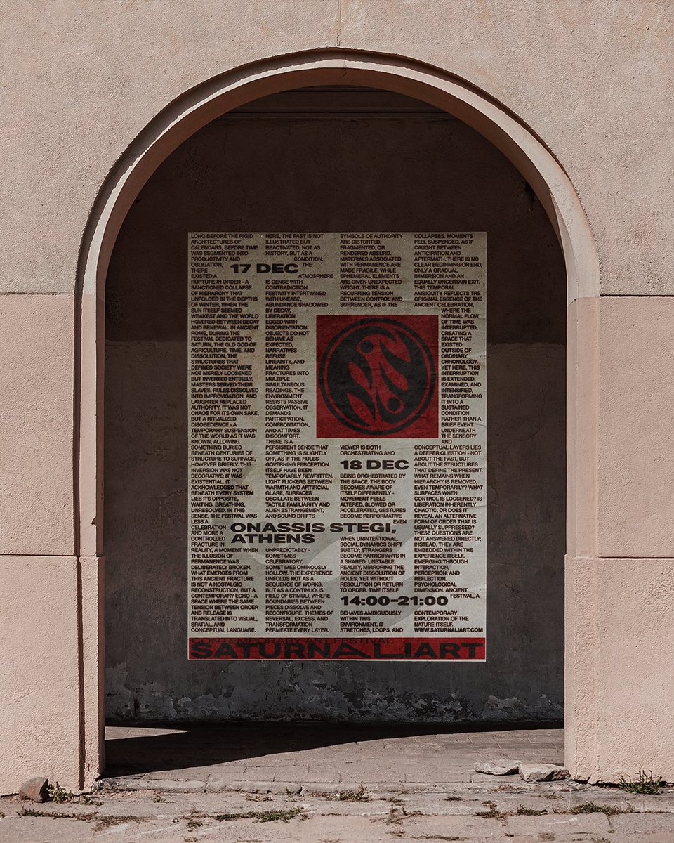 _exserial's tweet image. "SATURNALIART" 

Concept visual identity micro-project for an art festival: poster design and some related merchandise

#design #posters #posterdesign #graphicdesign #digitalart