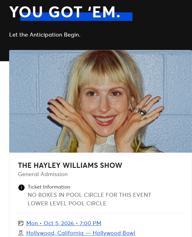 ashleeeeean's tweet photo. SOMEHOW I WAS WITHIN THE FIRST 500 PEOPLE IN LINE AND I WON THE TICKETMASTER WAR!!!! @savagecupcakess AND I ARE SEEING MISS WILLIAMS (if ya nasty) https://t.co/GWITL5wWX9