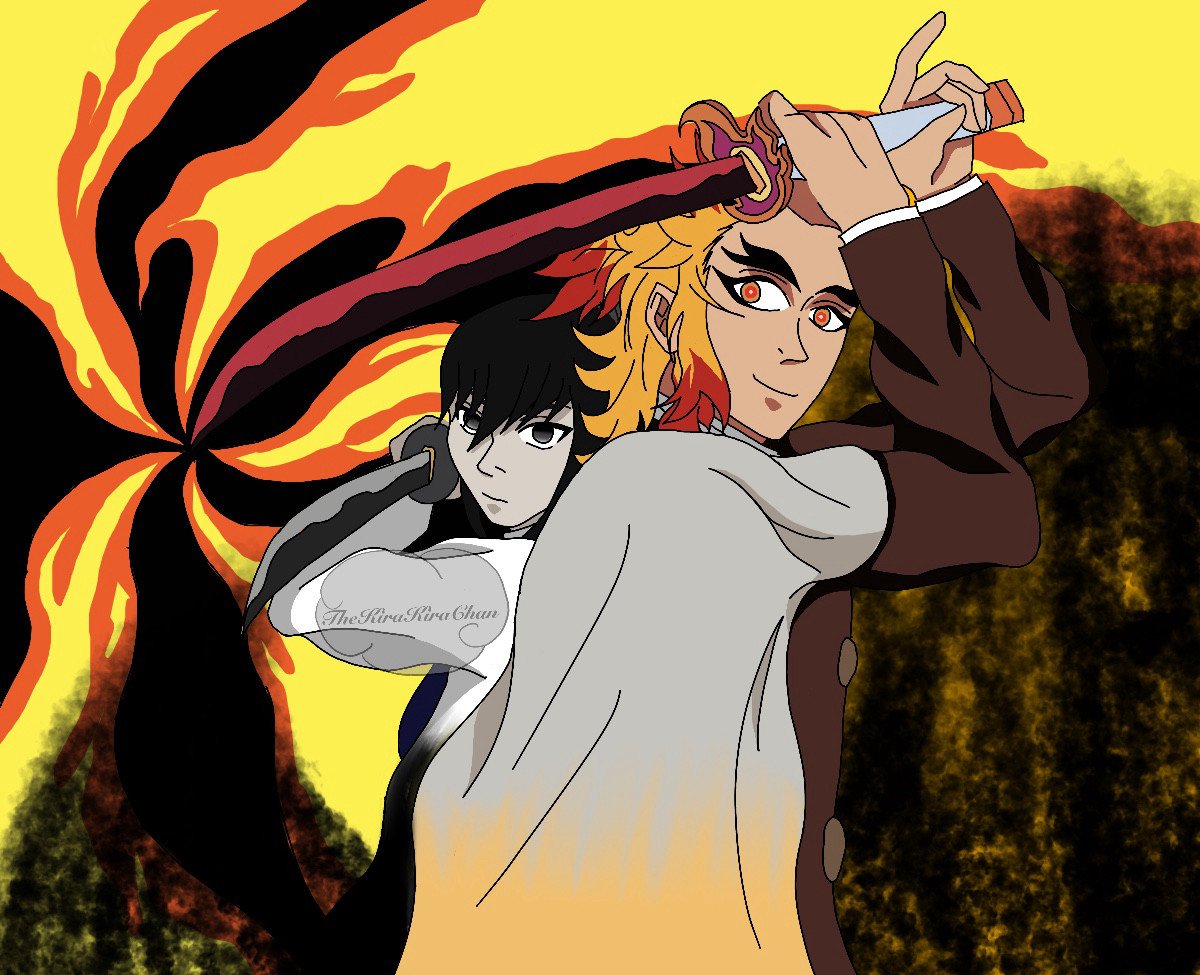TheKiraKiraChan's tweet photo. Ship time? The Shadow and Flame working together!
Base Reference by @aniforce_pusan
#demonslayer #kimetsunoyaiba #kny #knyoc #oc #originalcharacter #shadowhashira #flamehashira #kyojuro #kyojurorengoku #rengoku #procreate #digitalart https://t.co/xhwjObwzgX