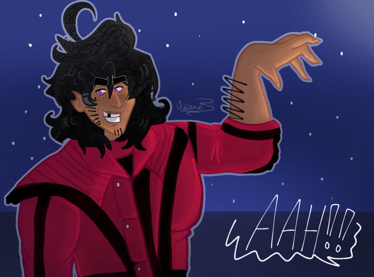 oceaneandbro's tweet photo. Human Hackula DX as Micheal Jackson
💚🦇✨ 
[[ Thriller outfit ]]
 
"You try to scream... but terror takes the sound before you make it, Hackula..."

tags🤫:

#HackulaDX #robloxarsenal #arsenalroblox #roblox #thriller #fanart #drawing https://t.co/fIl9sxOtbY