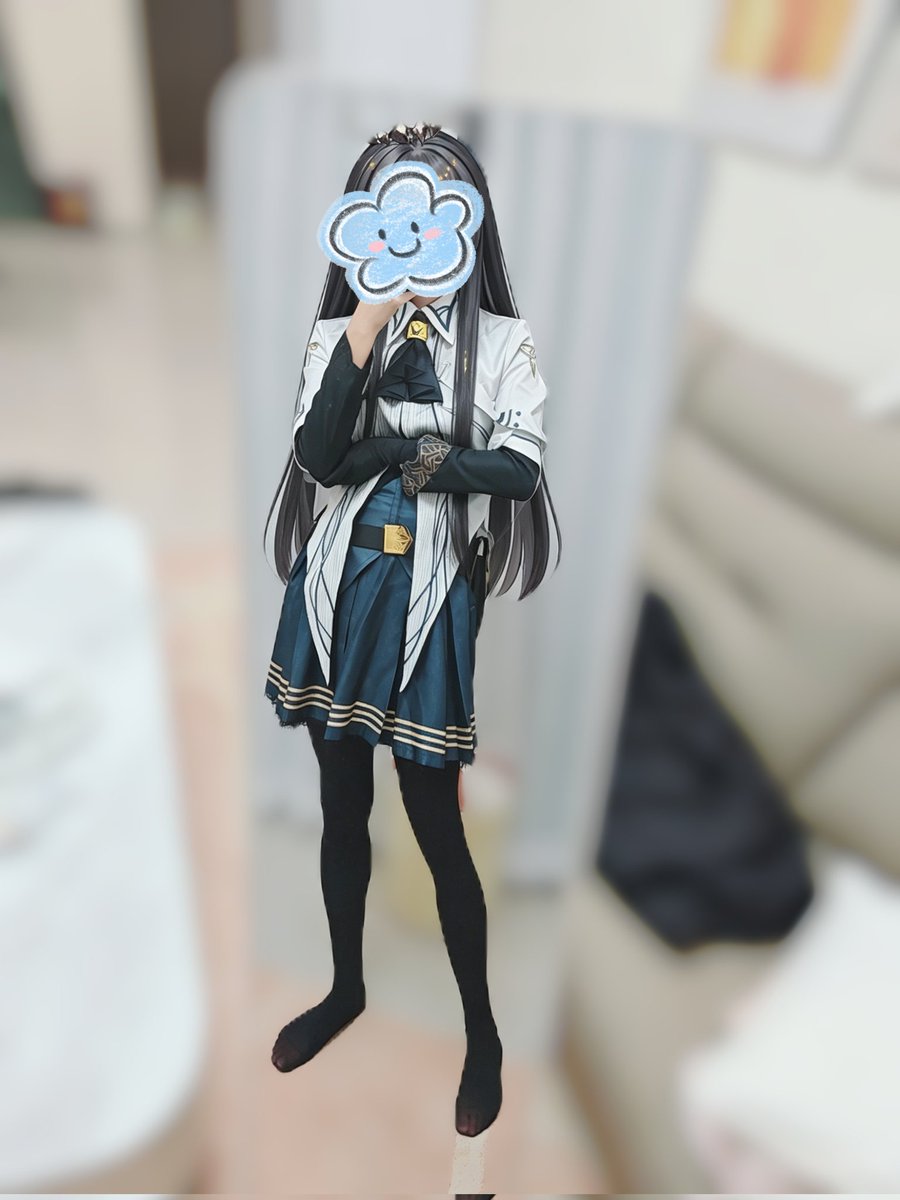The_Last_kk's tweet photo. 本来想发，但是想文案睡着了
#男娘 #伪娘 #明日方舟 #cosplay #黑丝 https://t.co/crWPHOiyBm