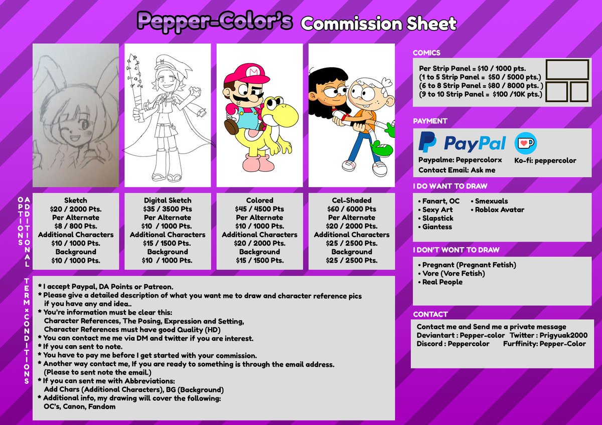 Prigyuak2000's tweet photo. Update a Commission Open! https://t.co/qkGaogFQ1u
Google Form: https://t.co/tNlYjvRqWS https://t.co/JMtdn8wMSK