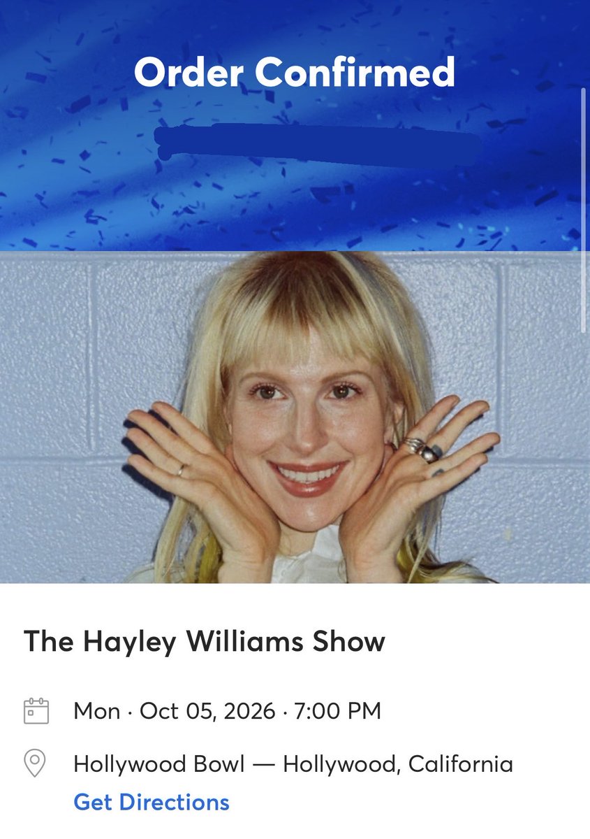 Zeitwes's tweet photo. 2 tours in one year, we used to pray for times like this 🙌🏾✨ got my ticket to The (REAL) Hayley Williams Show!! 🤩✨ https://t.co/2tIdeYpL9U