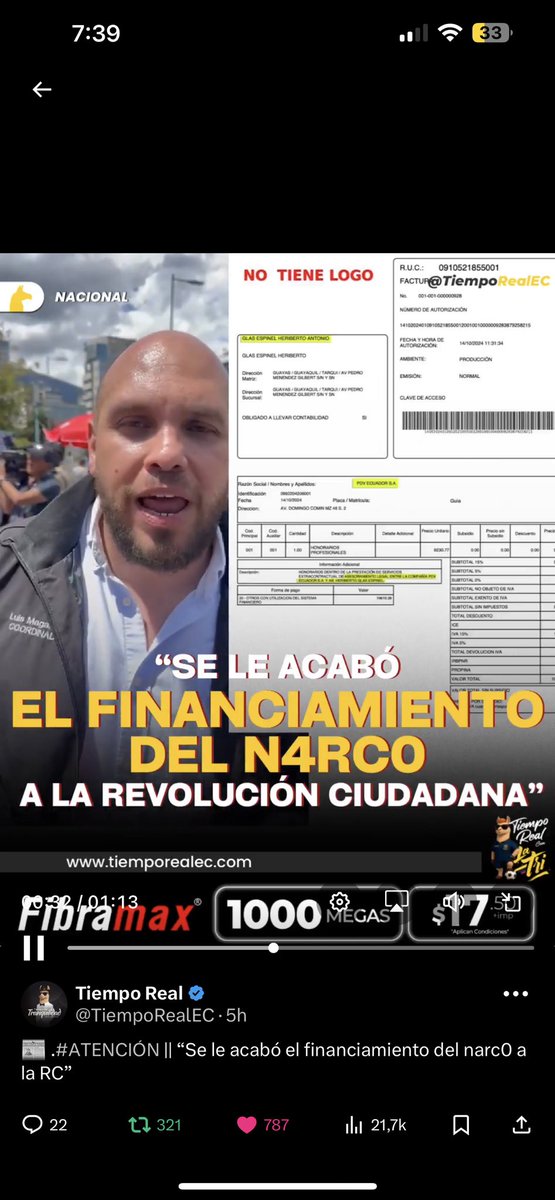 Ecuador/is/First tweet media