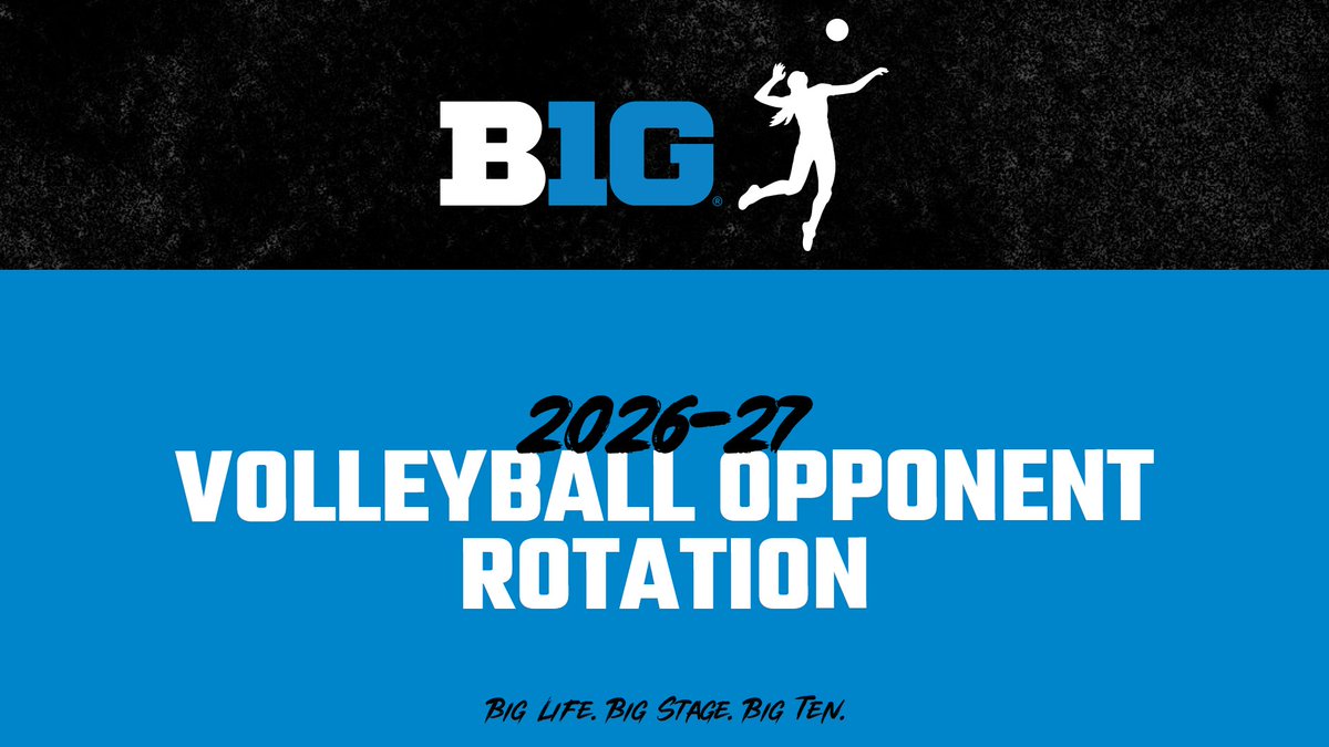Big Ten Volleyball tweet media