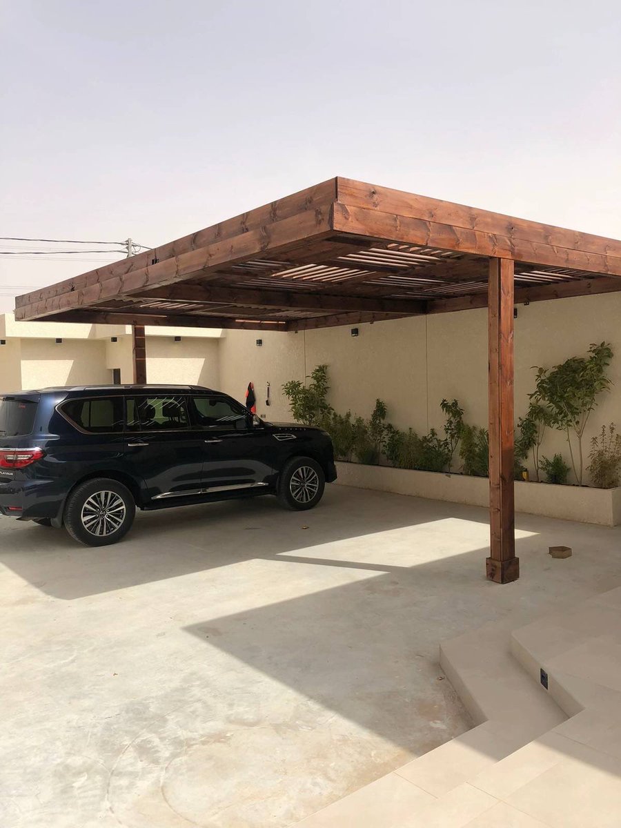 تركيب مظلات سيارات خشبية ، للطلب 0508464774