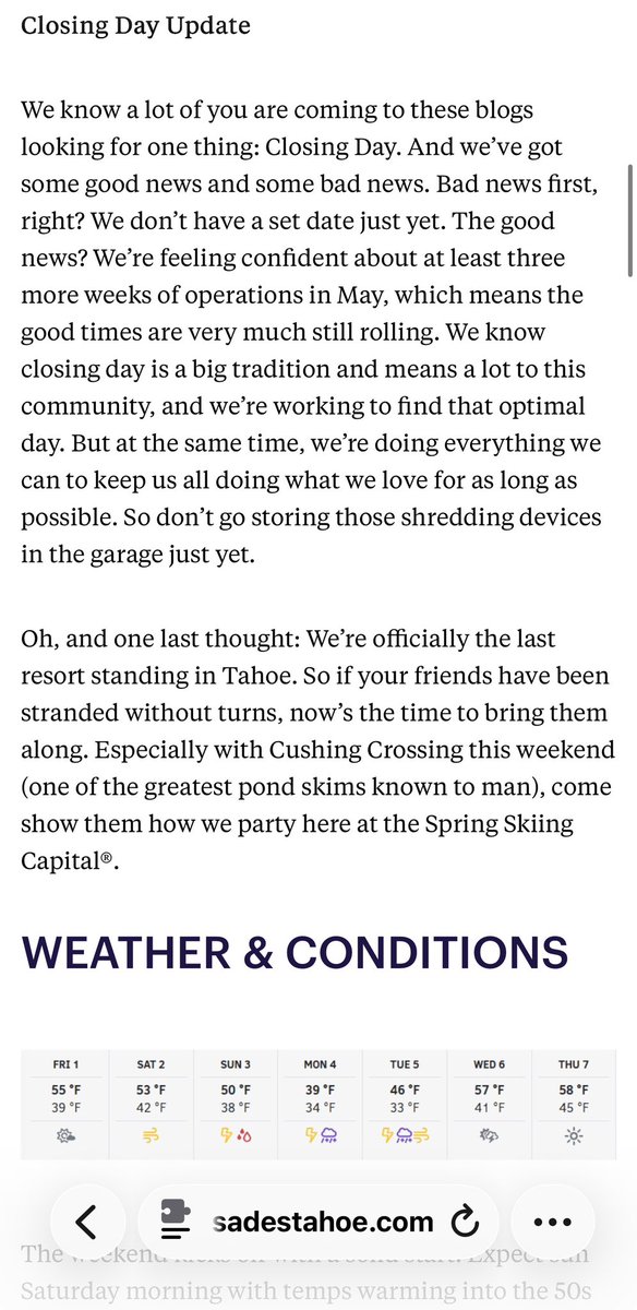 SnowPalsDotOrg's tweet image. 🙋‍♀️ Palisades Tahoe &amp;amp; Mammoth Mountain resort closing dates❓

@palisadestahoe @palisadesops TBA, likely mid-May contingent on snow conditions

@MammothMountain: #MemorialDay holiday weekend

Want to max out yr @IkonPass⁉️👉join #SnowPals 🚙🚠🏂⛷️ trips + ENDLESS 🌨️: 8/1 Chile 🇨🇱