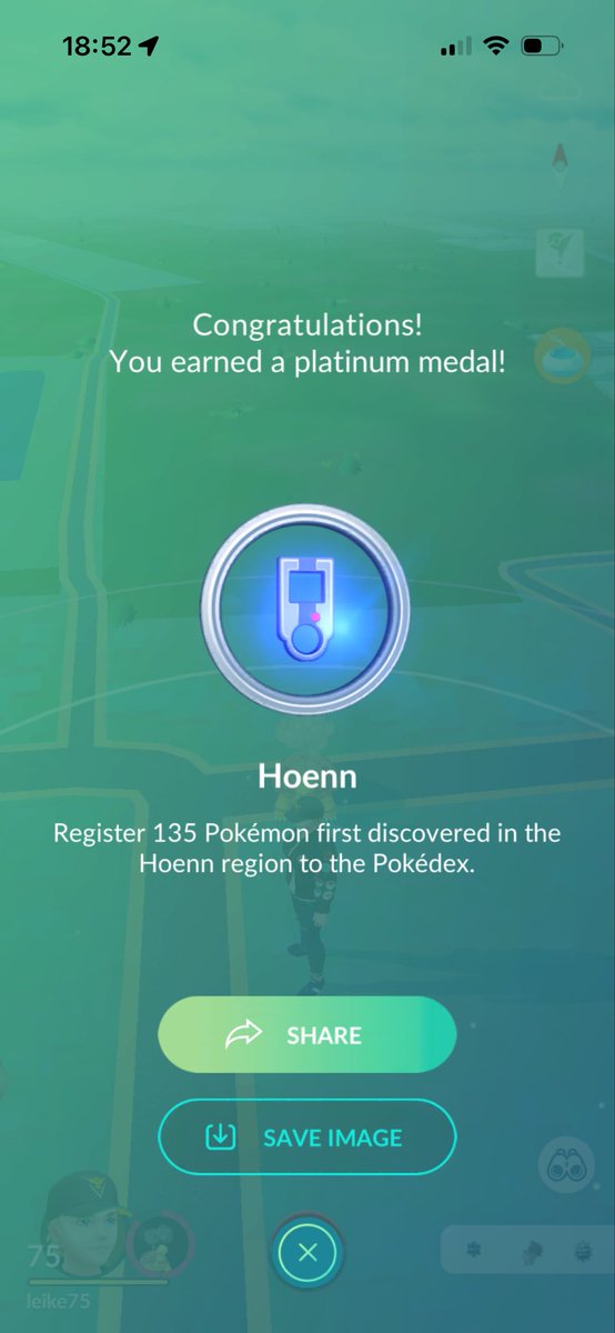 leike75's tweet image. What a great remote trade with @nike69 
The last pokèmon I breder for the Hoenn region … and it turn out to be perfect 💯🔥
#PokémonGO