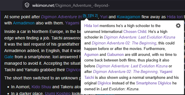 Jalmar404's tweet photo. Odio a veces como se administran las wikis de fans. (La otra wiki en inglés de Digimon es peor) https://t.co/d9TBYUlWrT