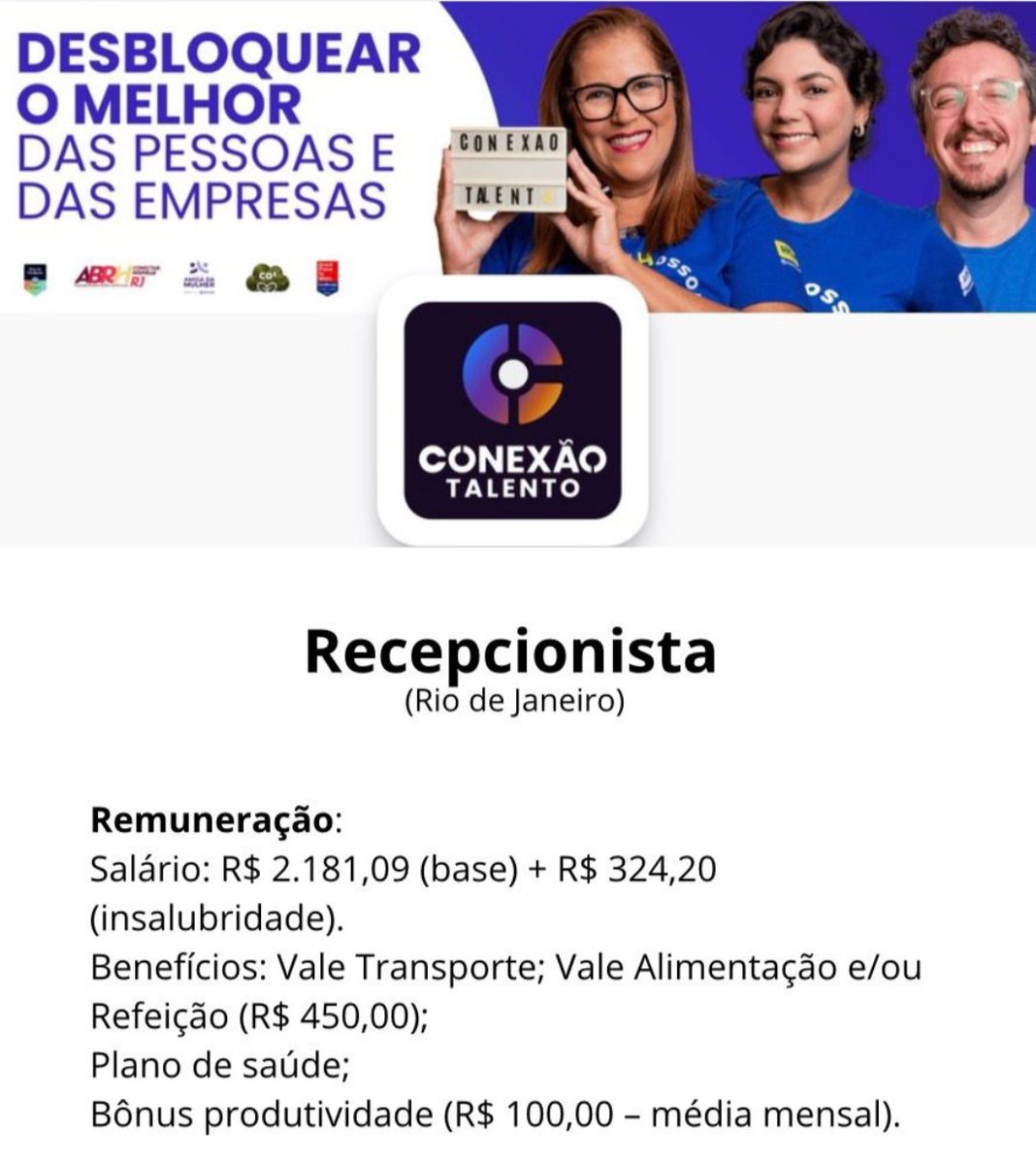 Vagas de Emprego Rio de Janeiro tweet media